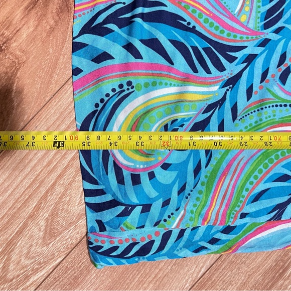 Lilly Pulitzer Light Blue Sheath Dress Size S Midi Multicolor Resort Tropical - Picture 5 of 6